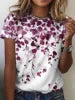 Plus Size Women's T-Shirts Fashion Top 95% Cotton Short Sleeve Breathable Print O-Neck Summer Women's Clothing T-Shirt