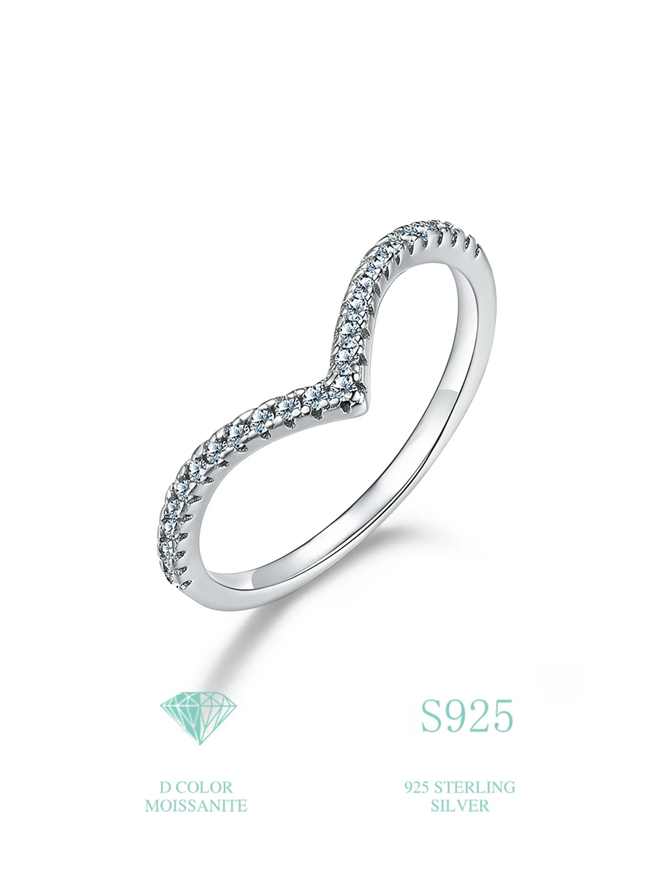 Cluster GRA Certified Moissanite Diamond Ring 925 Sterling Sliver Iced Out Hip Hop Tennis Eternity Band Cuban Link Fine Jewelry
