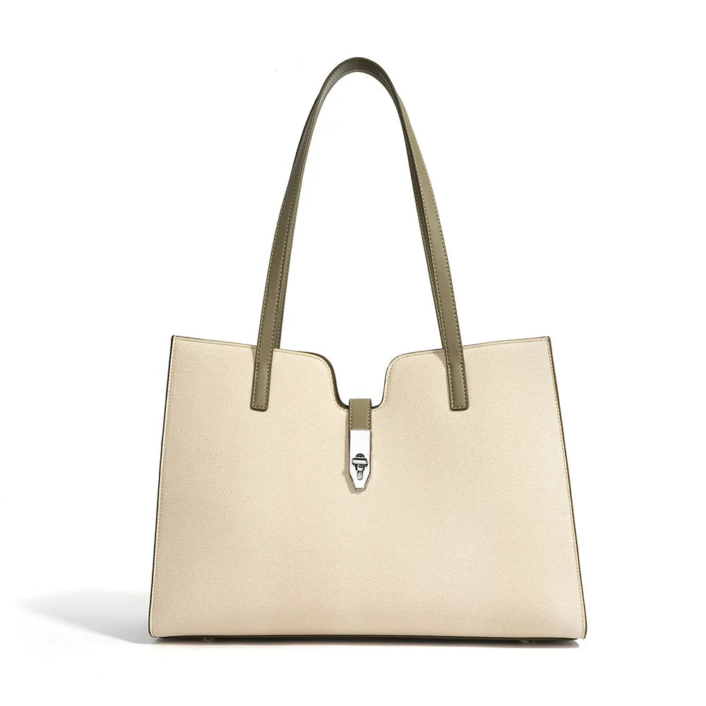 Genuine Leather Ladies Large Capacity Shoulder Bags Women High Quality Laptop Handbags Leather Tote Bag