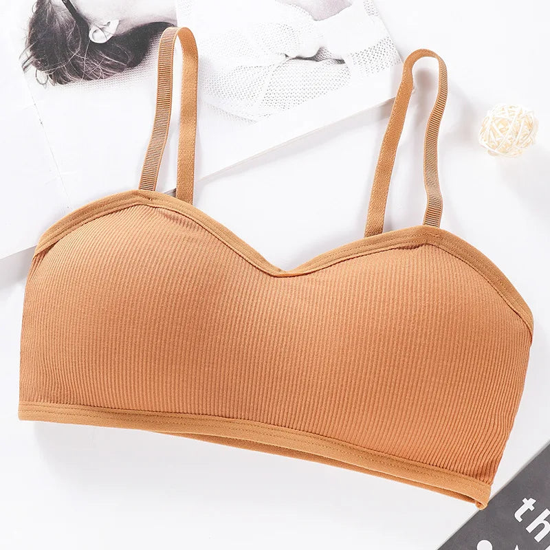 Strapless Tube Tops Women Crop Top Seamless Underwear Back Closure Sexy Lingerie Female Wrap Bra Chest Padded Bandeau Top