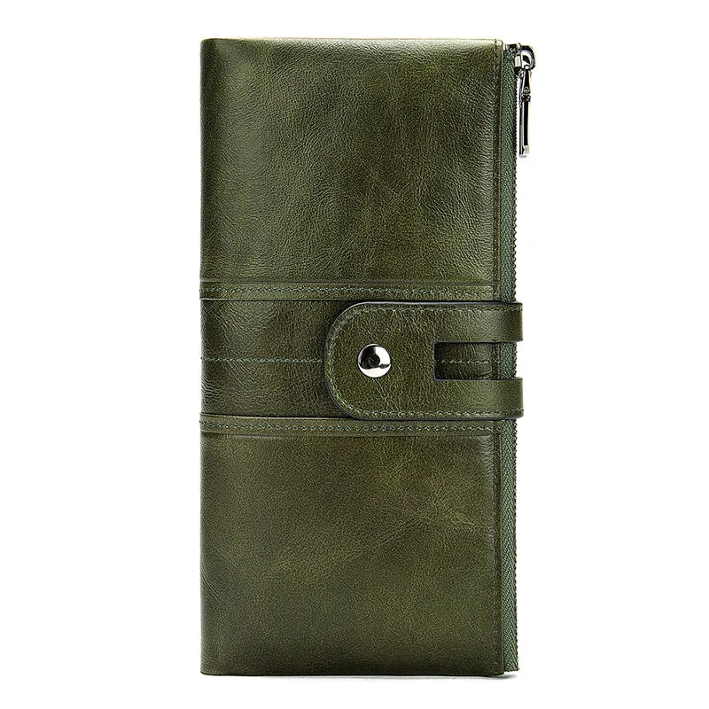 100% Genuine Leather Women Wallet Female Clutch Long Wallet Ladies Coin Purses Money Bag Purses