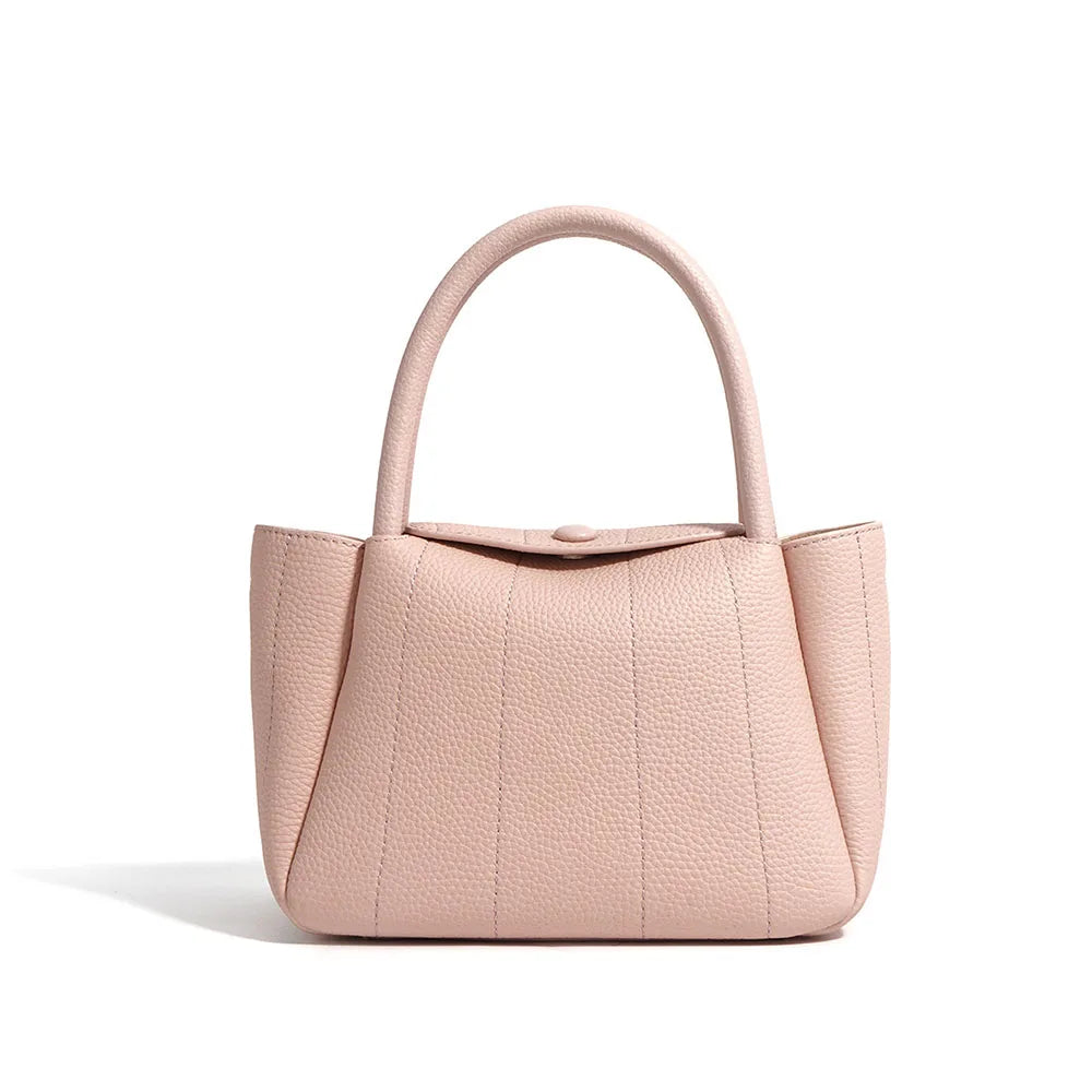 High Quality Lychee Pattern Women's Fashion Genuuine Cowhide Leather Handbag Vintage Large Women's Crossbody Bag