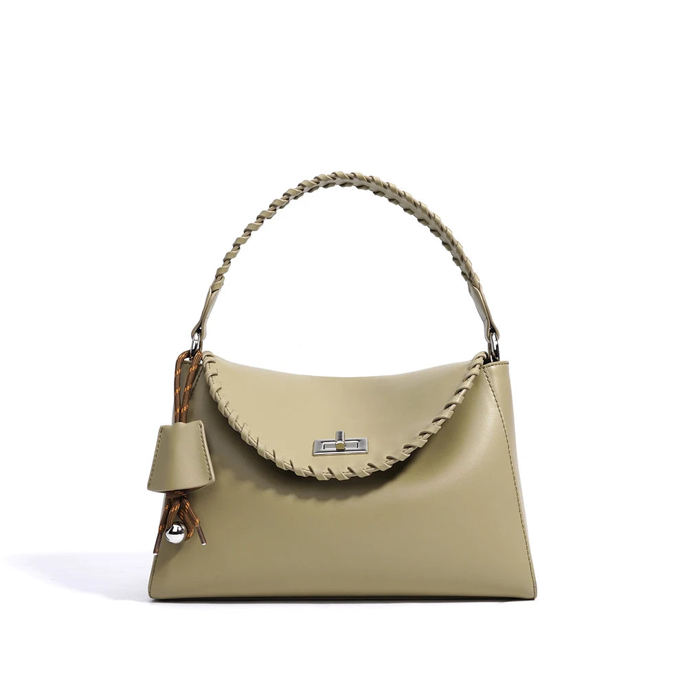 New Genuine Cowhide Leather Arrival Designer Women Handbag Fashion High Quality Cowhide Ladies Shoulder Bag Crossbody Bag
