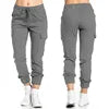 Pants for Girls Fashion Plain Oversize Cargo Pants Women Casual High Elastic Tracksuit Running Joggers Women