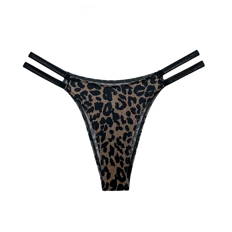 Ice Silk Thongs Women's Panties Luxury Bikini G-String Underwear Low Waist Briefs Female Underpant Pantys Sexy Lingerie