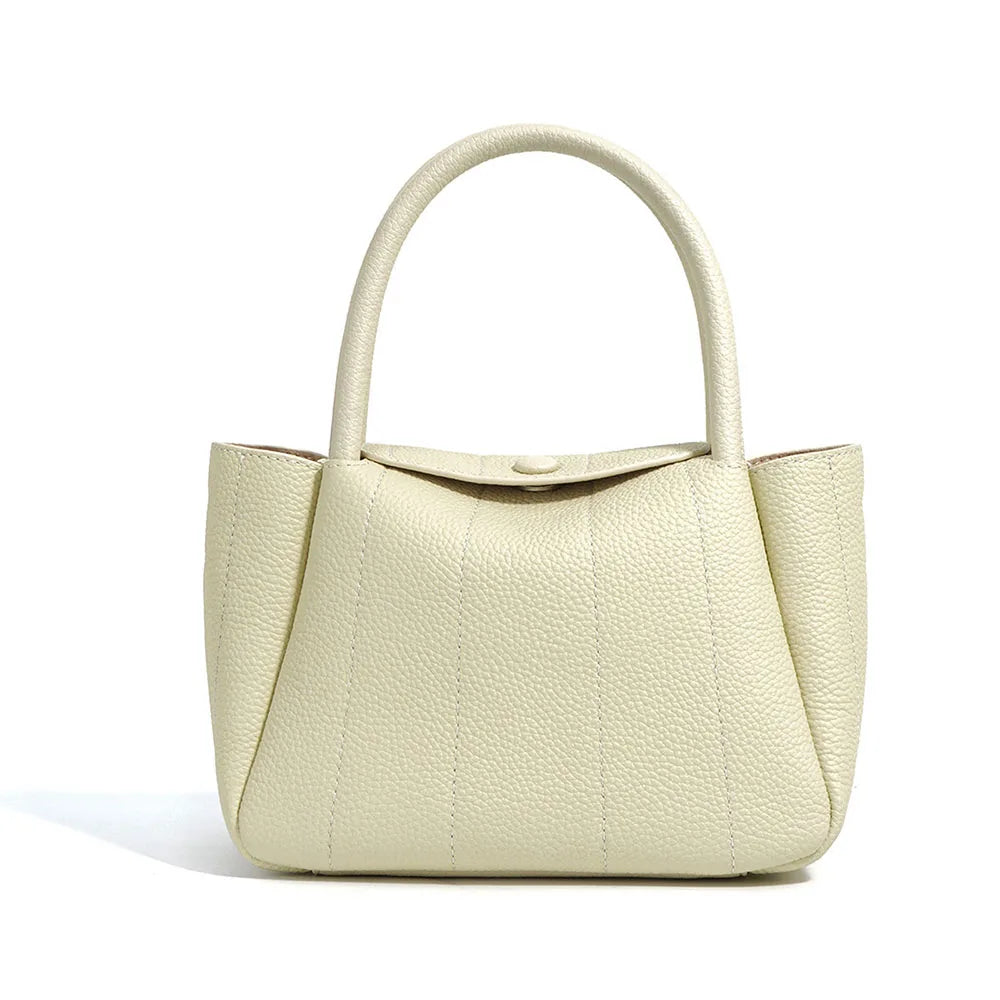 High Quality Lychee Pattern Women's Fashion Genuuine Cowhide Leather Handbag Vintage Large Women's Crossbody Bag