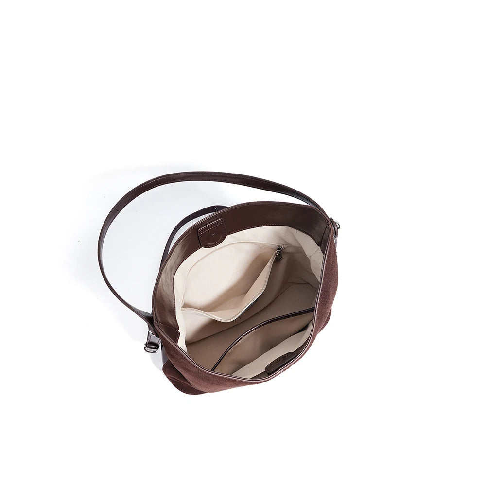 Luxury Style Ladies Frosted Genuine Leather Shoulder Bag Tote Bag Women Cow Leather Handbag