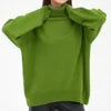 2025 Hot Selling Europe and the United Style New Solid Color Turtleneck Sweater Autumn and Winter Loose Sweater Top Women