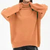 2025 Hot Selling Europe and the United Style New Solid Color Turtleneck Sweater Autumn and Winter Loose Sweater Top Women