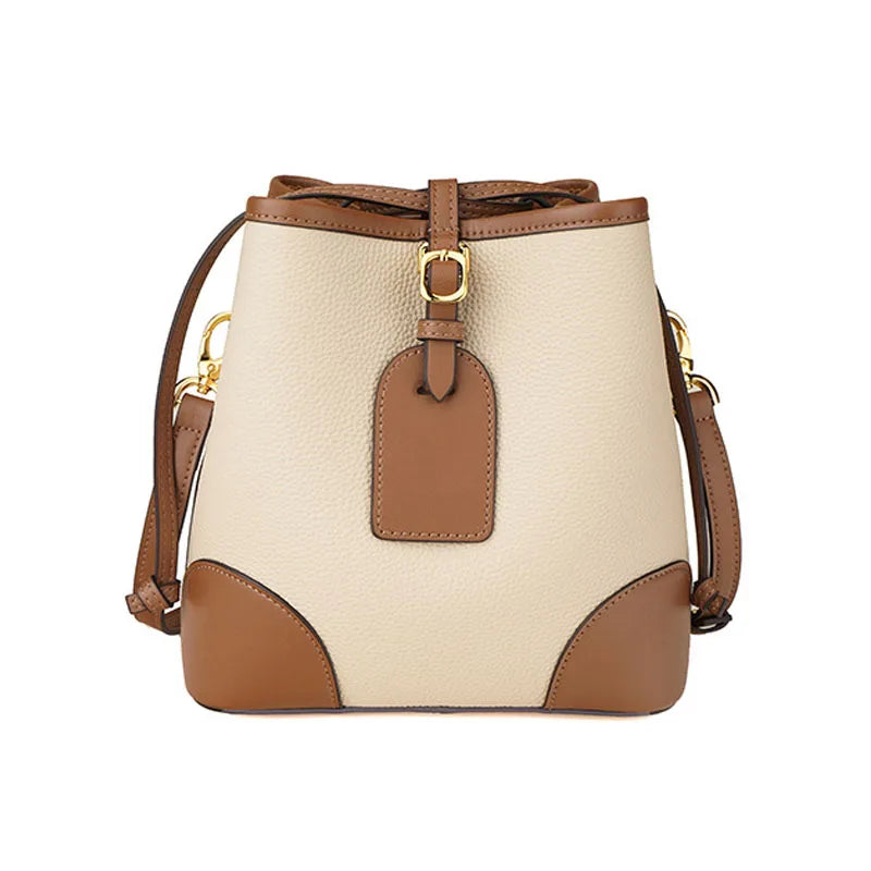 Luxury Women's Handbag New Design Large Capacity Structured Cowhide Bag Genuine Leather Fashion Handbags for Ladies