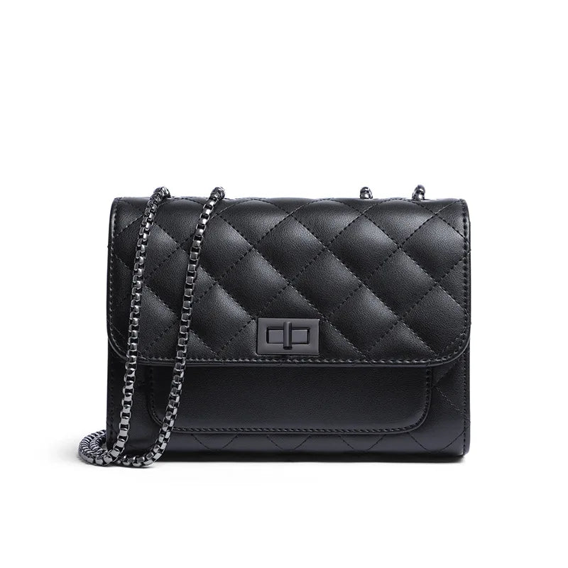 Leather Crossbody Bag for Female, All Fashion Chain Bag, Shoulder Bags, Senior Sense, New, 2025 Autumn and Winter