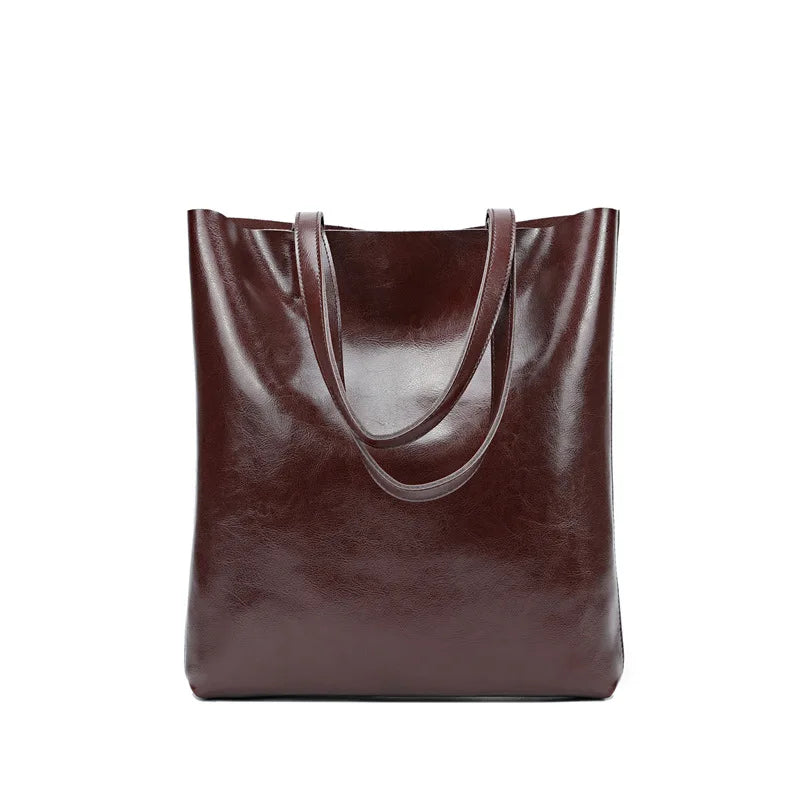 Style Luxury Real Leather Shopping Hand Bags Tote Bag Ladies Fashion Bag Cow Leather Private