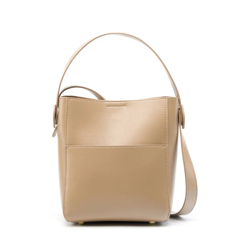 Custom Large Capacity Genuine Leather Women's Handbag Vintage Fashion Style Single Leather for Ladies New Arrival for Summer