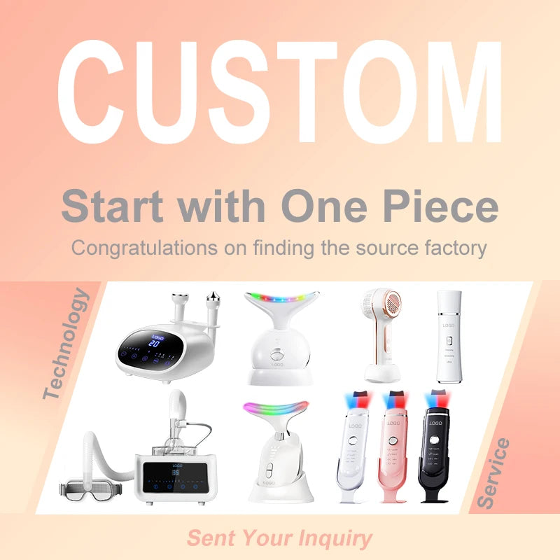 New Neck Massager Facial Lift Three Light Modes Electric Skin Tightening Device Beauty Instrument