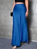 2025 Spring and Summer Hot New Style Silk Satin Skirt High Quality Slim Fit Simple A- Line Women Long Skirt