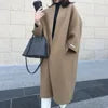 Popular Women's Wear 2025 Autumn/Winter New Coat Temperament Commuter Solid Color Korean Version Straight Tube Loose Fit