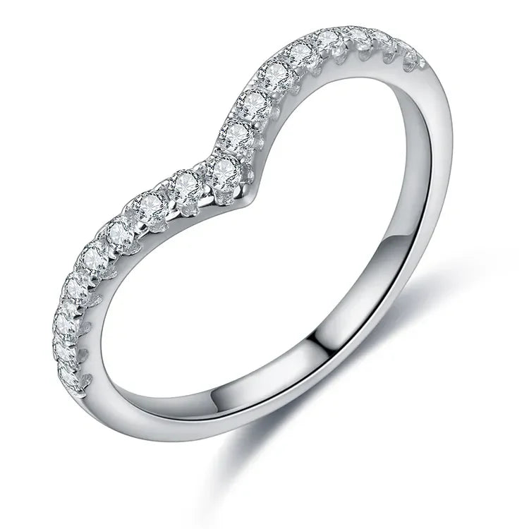 Cluster GRA Certified Moissanite Diamond Ring 925 Sterling Sliver Iced Out Hip Hop Tennis Eternity Band Cuban Link Fine Jewelry