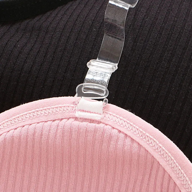 Strapless Tube Top Women Cropped Top Invisible Non-wire Bra Seamless Underwear Sexy Lingerie Cotton Bandeau Bra Removable Pads