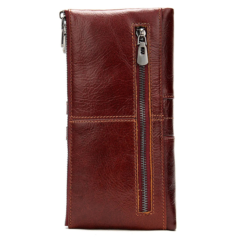 100% Genuine Leather Women Wallet Female Clutch Long Wallet Ladies Coin Purses Money Bag Purses