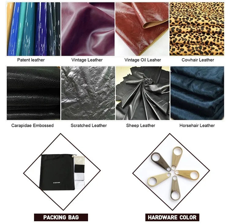 Women's Top-Grain Cowhide Genuine Leather Hand-held Crossbody Bag Elegant Underarm Style Chains Decoration New Trendy Versatile