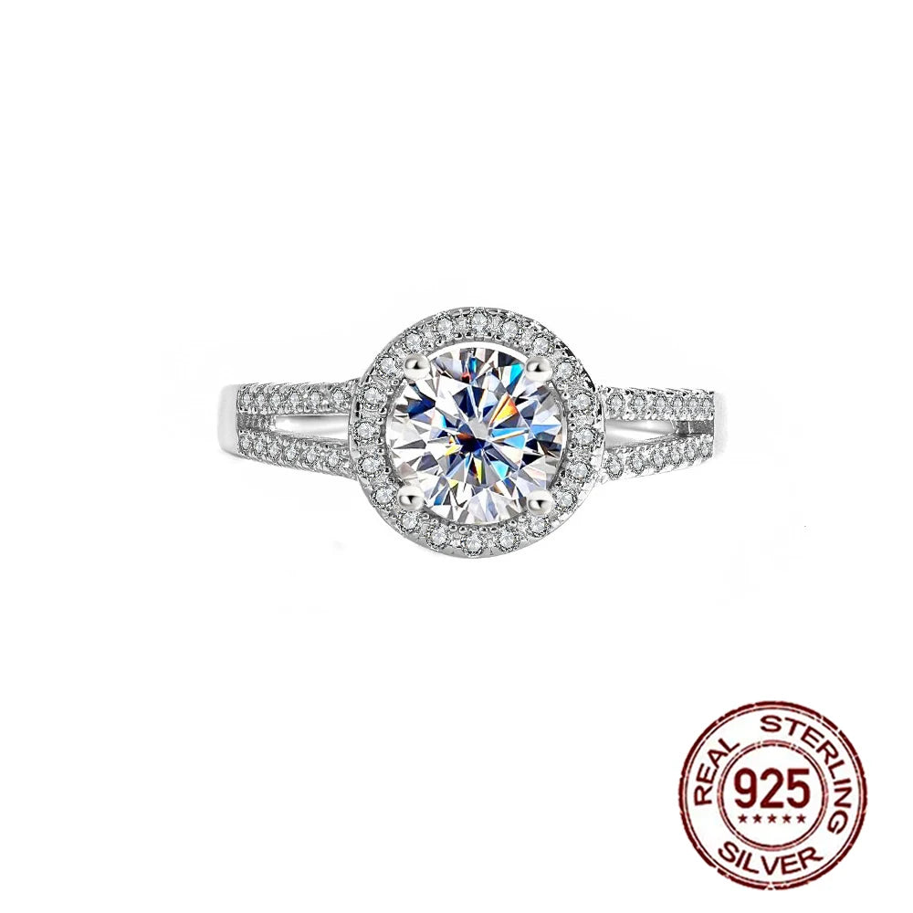 Fine Ring Jewelry Zircon CZ Anniversary Propose Promise Engagement Wedding Bridal S925 Sterling Silver Ring Collection for Women