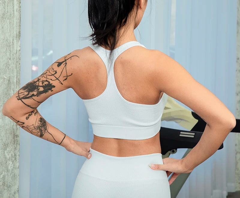 Sports Bra Crop Top Zipper Fitness Women Sportswear Sport Top Bras For Fitness Gym Female Running Push Up Yoga Workout Bra