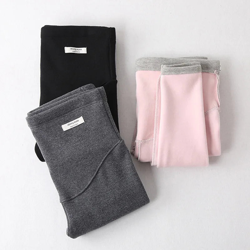 2025 New Autumn and Winter Plush Fashion Spicy Mom Pants for Women Pregnant Slimming and Toning Pants