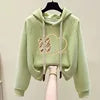 2025 Oversized Hoodie Women Winter Thickened High Quality Hoodies Women Loose Pullover Embroidery Woman Hoodies