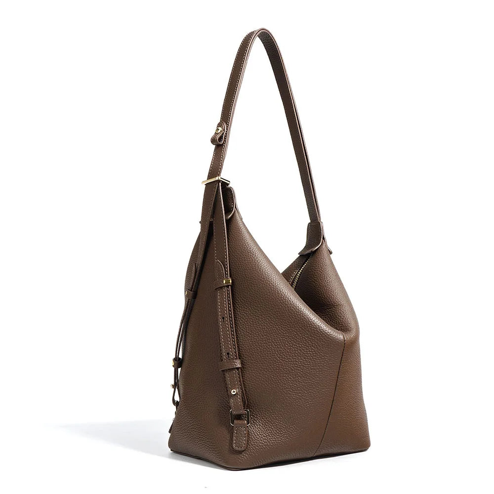 Fashionable Genuine Leather Handbag Multi Functional Cowhide Leather Cross Body Female Handbags Tote Bag