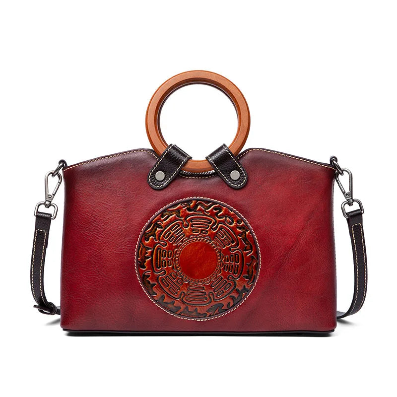 Fashion Vintage Designer Ladies Bags Genuine Leather Women's Handbags for Women , Ladies