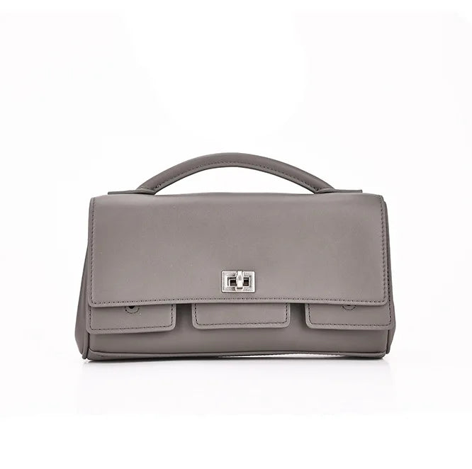 Vintage Style Messenger Bags Genuine Leather Bags Women Handbag Luxury Shoulder Handbag Dark Red Shoulder Bag