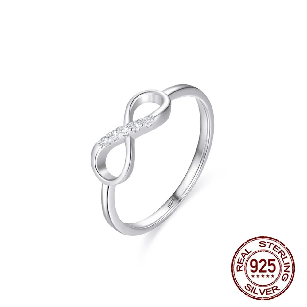 Fine Ring Jewelry Zircon CZ Anniversary Propose Promise Engagement Wedding Bridal S925 Sterling Silver Ring Collection for Women