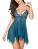 Women's Sexy Lingerie Set Transparent Lace Underwear Romantic Lingeries Set Sexy Bra Dress and Thong Sets for Woman