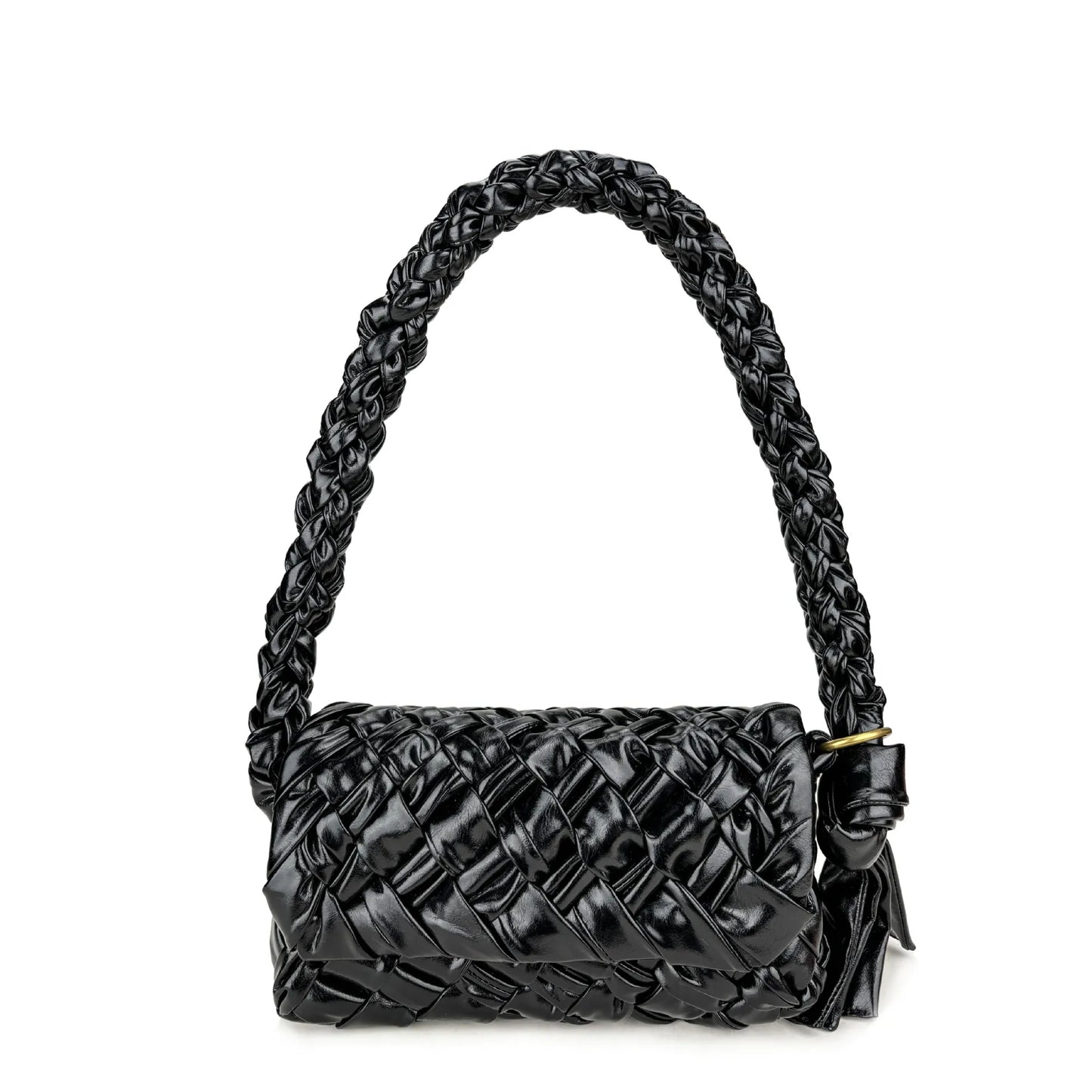 Personalized Genuine Leather Women's Shoulder Bag Hand Woven Armpit Trendy and Fashionable Design