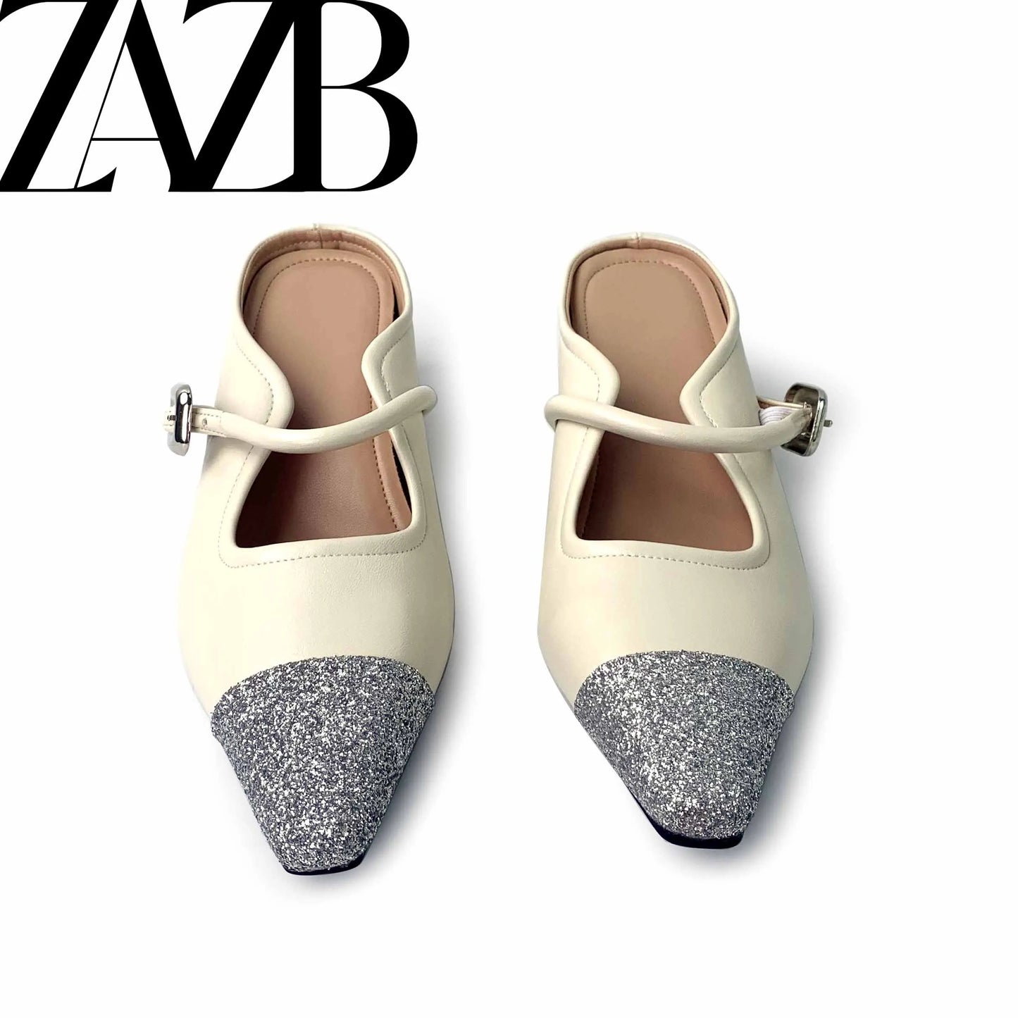 Swan Pattern Square Head Bowknot Women's Flats Formal Office Ladies Flat Shoes Casual slip on Simple Loafers Summer Sandals