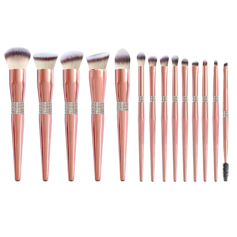 Hottest Selling High Quality Goat Hair Makeup Brush Foundation Powder Concealer Blush Makeup Brush Set