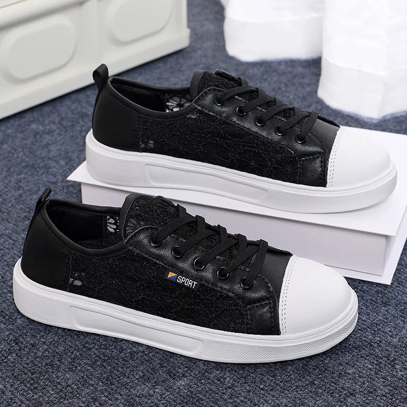 New Hot-selling Women's Summer Thin Versatile Flat-soled Hollow Breathable Sneakers