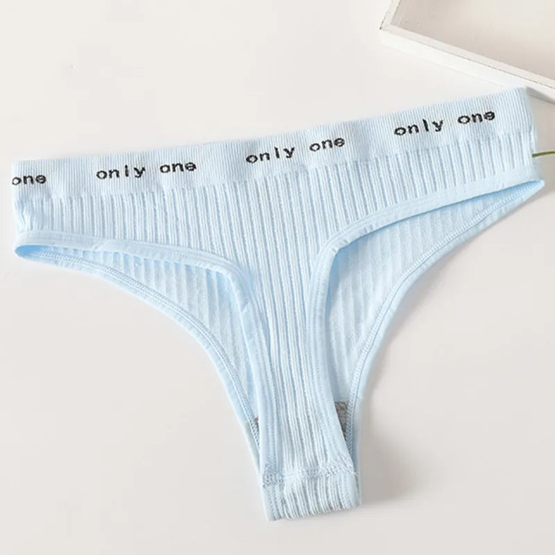 1PC Seamless G-String Panties Women's Underwear Female Underpants T-back Letter Belt Comfort Sexy Lingerie Shapewear Thongs