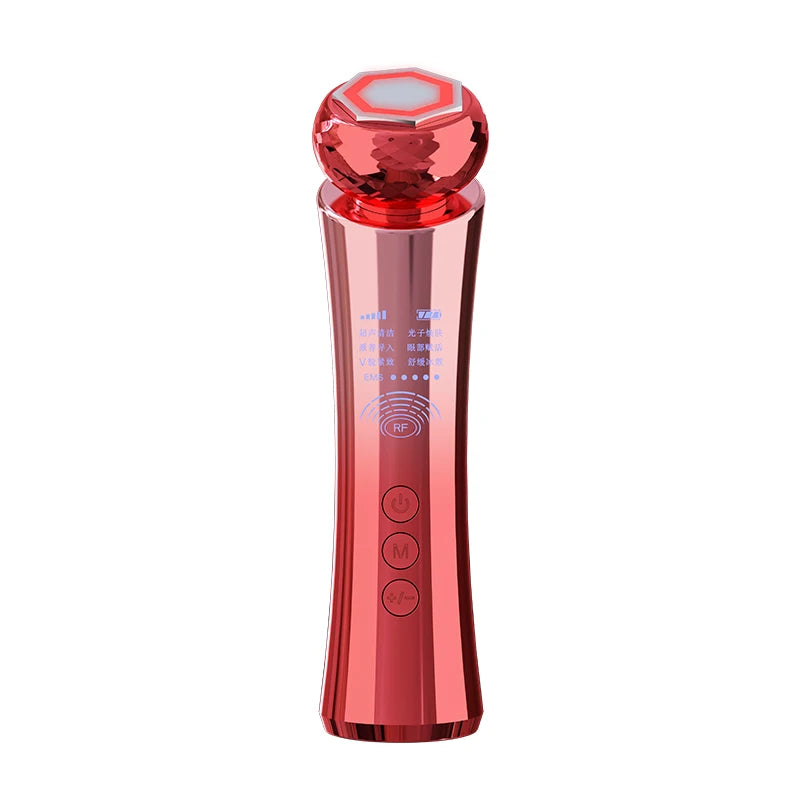 Hottest Sale Rf Beauty Instrument EMS Face Lifting Instrument Face Import and Export Tender Skin Instrument Cold and Hot