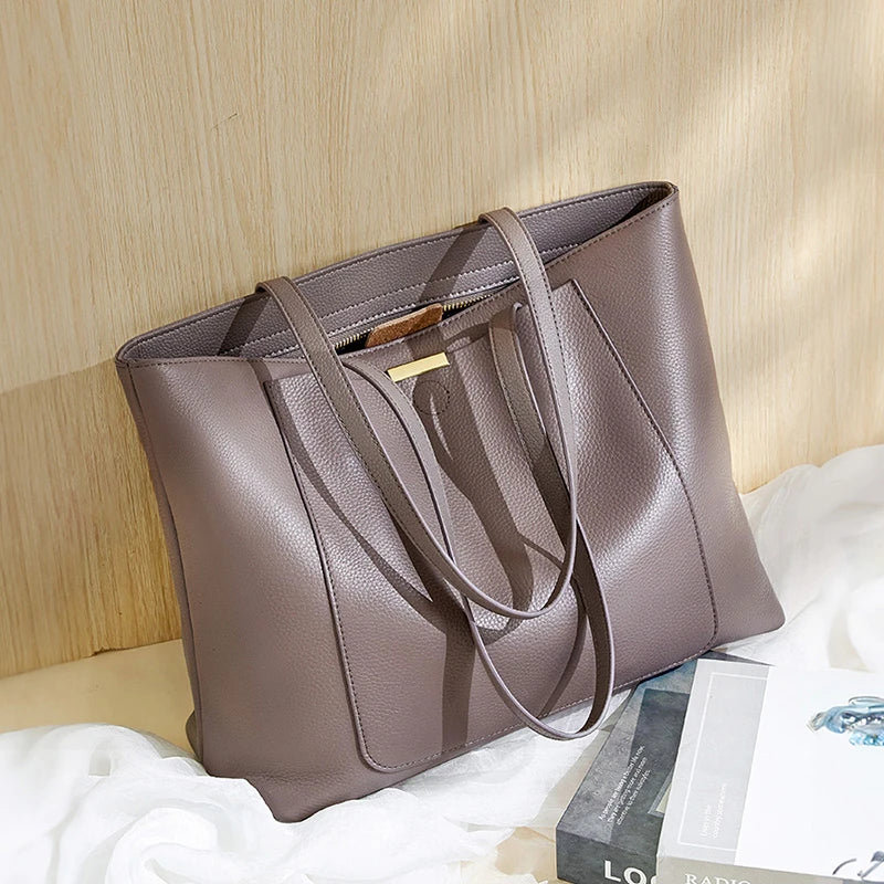 2026 Fashion Large Women Tote Bags Personalized Custom Logo Genuine Leather Shoulder Luxury Bag for Women Handbags