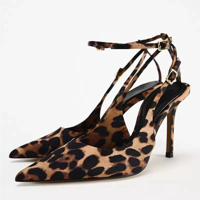 Pointed Talons Aiguilles Sexy Spike Heels Slingback Heels Sandal Heels