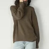 2025 Hot Selling Europe and the United Style New Solid Color Turtleneck Sweater Autumn and Winter Loose Sweater Top Women
