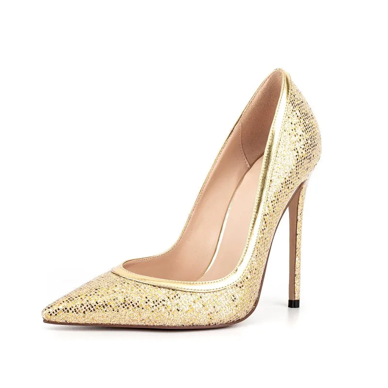 Women Sexy Dress Shoes Pointy Toe Classic Heels Lady