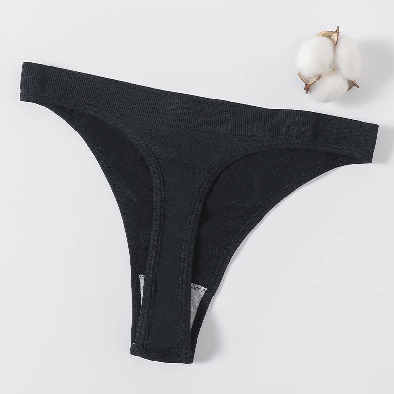 3Pcs/Set Sexy G-strings Women Brazilian Panties High Rise Female Underpants Sexy Lingerie Seamless Sports Thongs Underwear