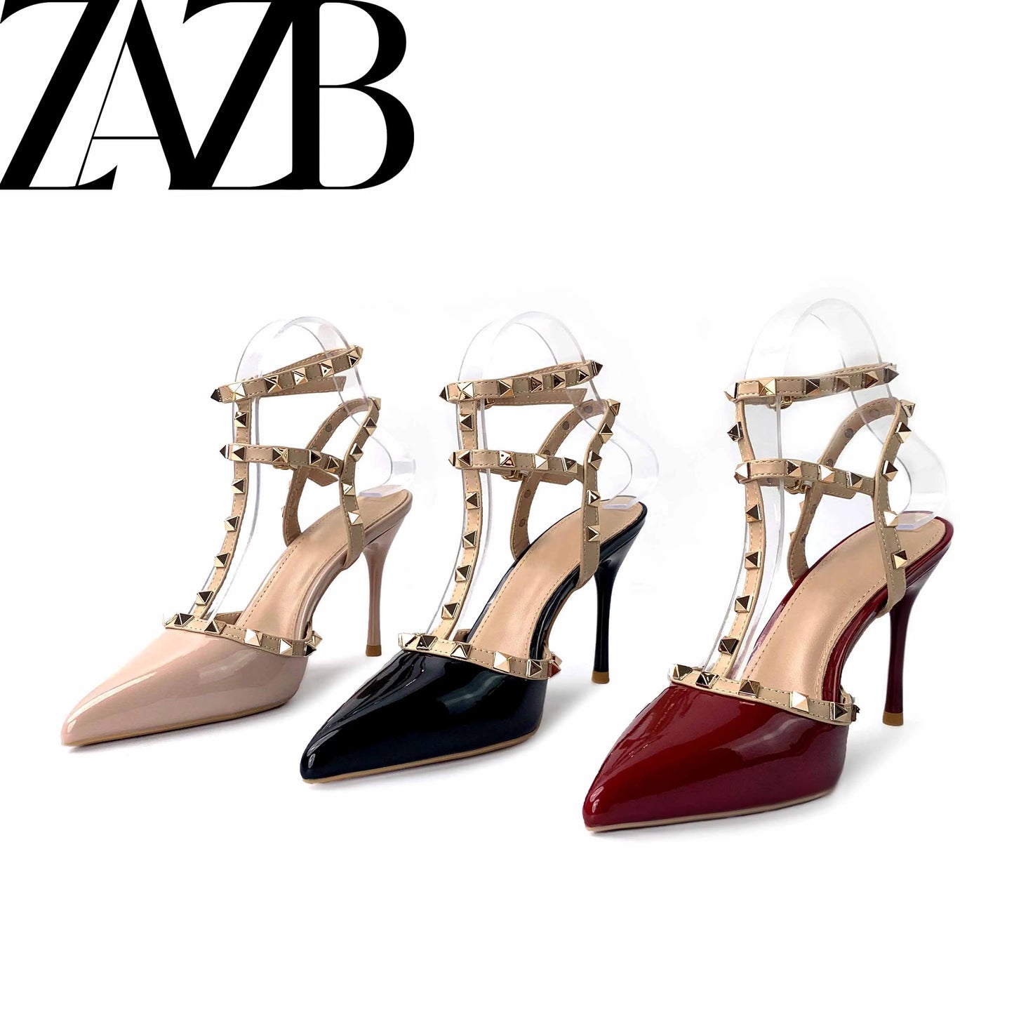 Custom Designer Shoes Sandals for Women and Ladies High Heels Luxury slippers Pointed Head Femmes Summer Fashion Suede