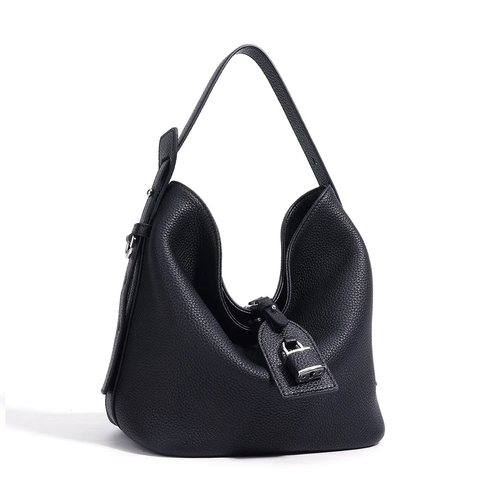 2025 NEW Design Top Grain Genuine Leather Underarm Bag Women's New Simple Single Shoulder Crossbody Women's Handbags