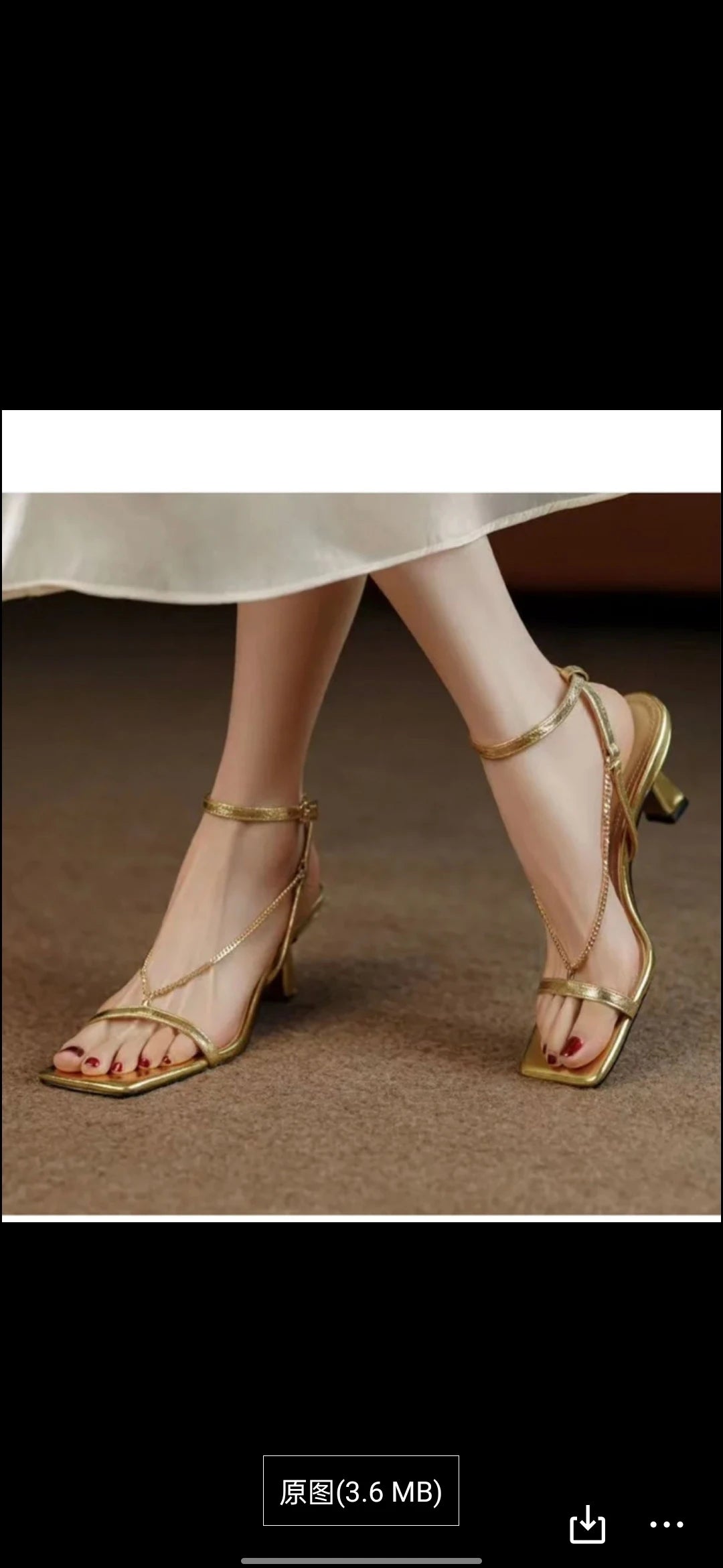 2025 High Heels Shoes for Women Gold Elegant Sandales Femme Fashion Streetwear New High Quality High Heel Sandals