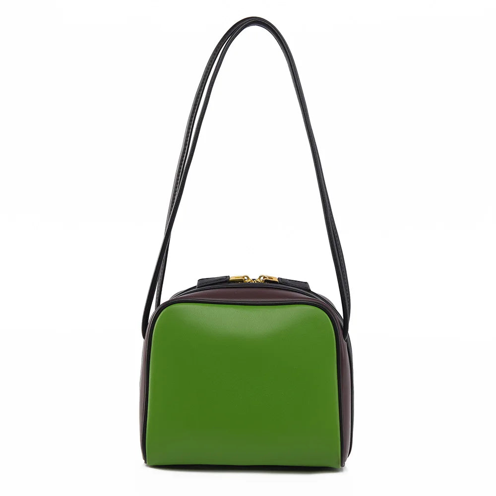 2025 Women's High-End Shaped Single-Shoulder Bag Vintage Style Two Fashionable Simple Business Design