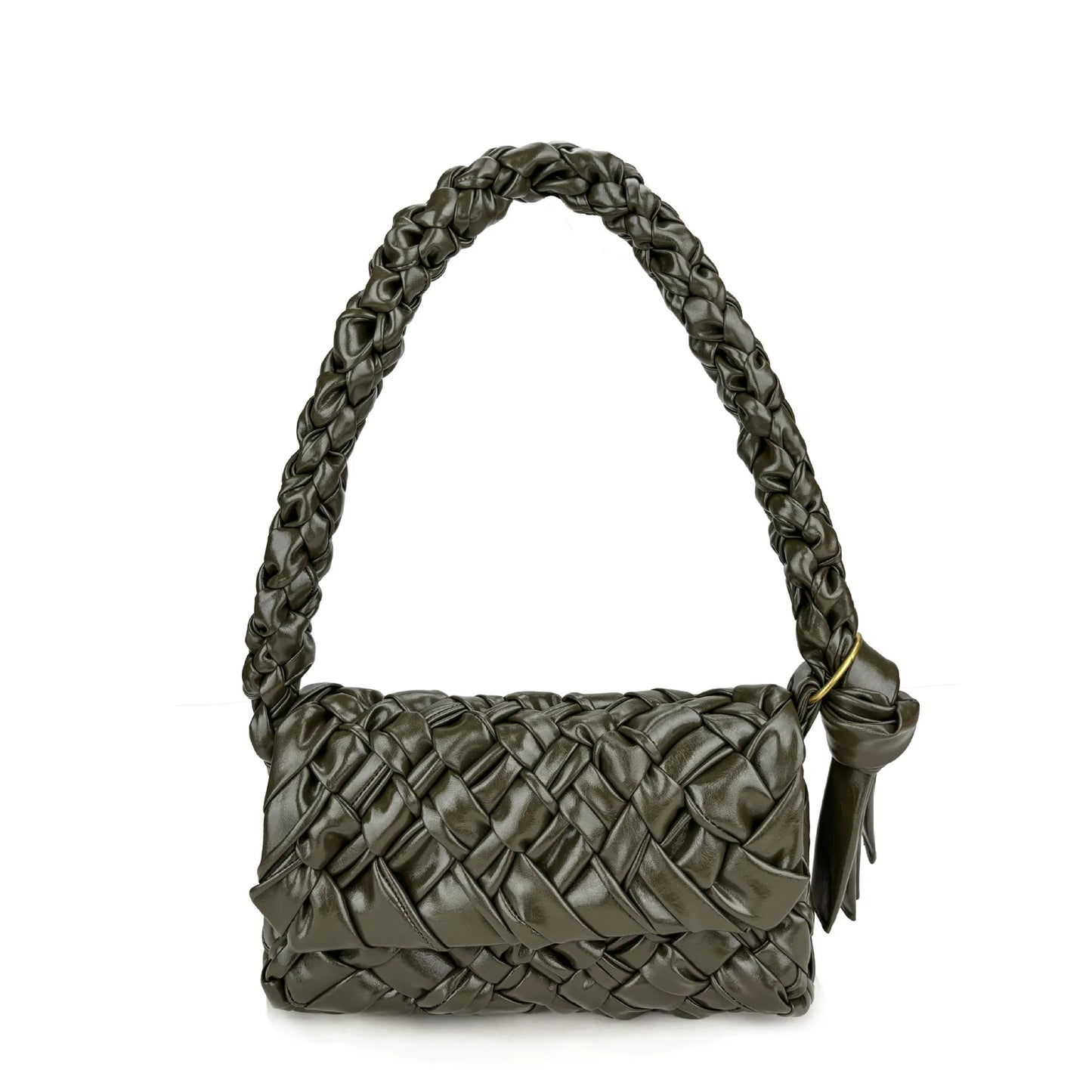 Personalized Genuine Leather Women's Shoulder Bag Hand Woven Armpit Trendy and Fashionable Design
