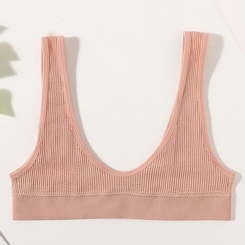3Pcs/Set Seamless Bras For Women Push Up U Shape Bra Nonwire Underwear Female Sexy Lingerie Sport Bra Tops Comfort Intimates